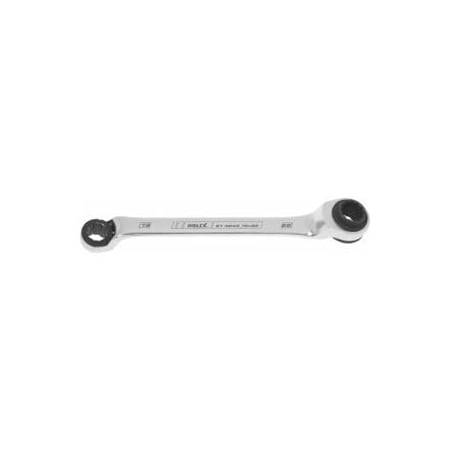 Holex Double Ratcheting Box End Wrench, 19mm x 22mm 614843 19X22